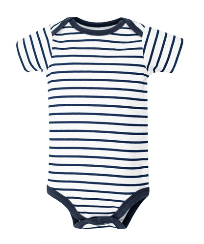 Hudson Baby Cotton Bodysuits 5-Pack, Nautical Anchor - NY Gift Boutique