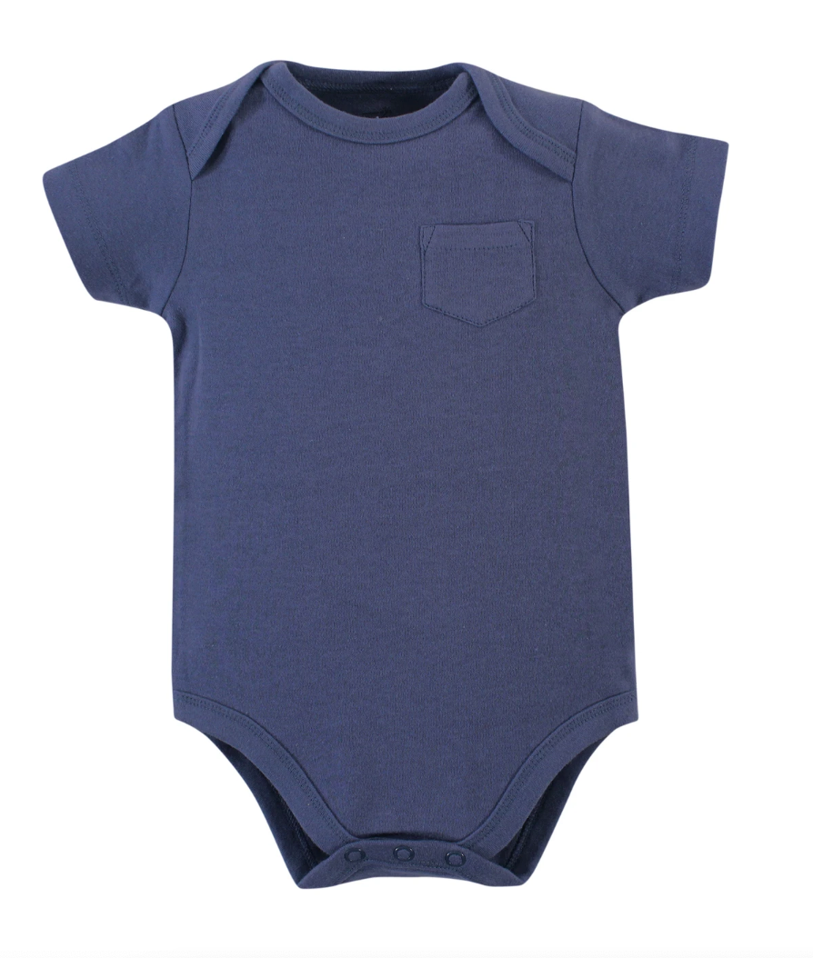 Touched By Nature Organic Cotton Bodysuits, Blue Whale - NY Gift Boutique