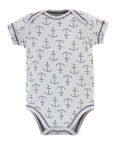 Touched By Nature Organic Cotton Bodysuits, Blue Whale - NY Gift Boutique