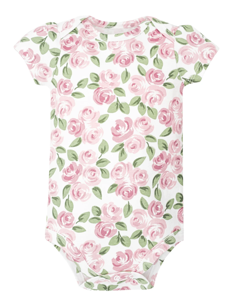 Hudson Baby Cotton Bodysuits 5-Pack, Bonjour Paris - NY Gift Boutique