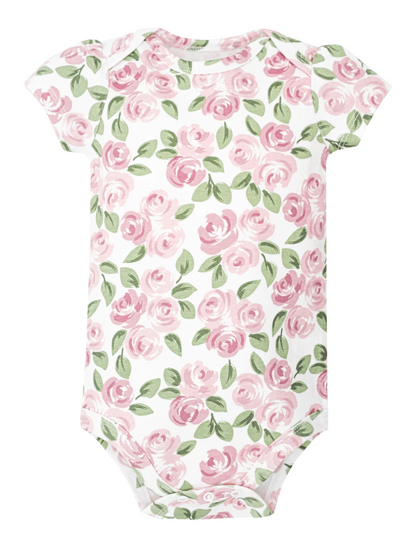 Hudson Baby Cotton Bodysuits 5-Pack, Bonjour Paris - NY Gift Boutique