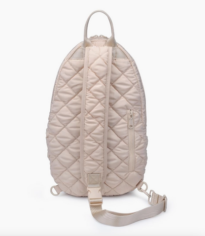 Match Point - Quilted Puffer Pickleball & Paddle Tennis Sling Backpack - NY Gift Boutique