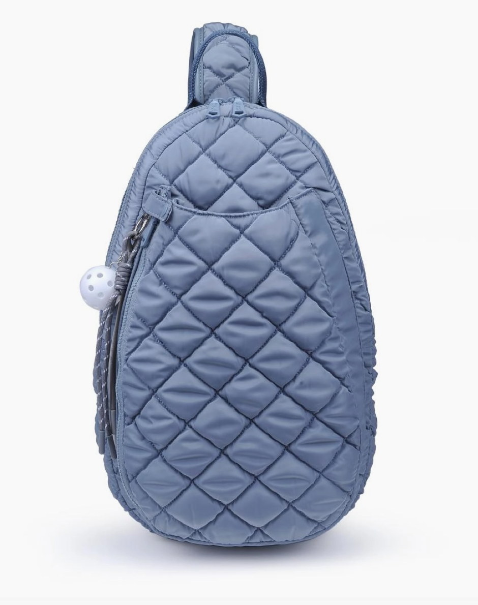 Match Point - Quilted Puffer Pickleball & Paddle Tennis Sling Backpack - NY Gift Boutique
