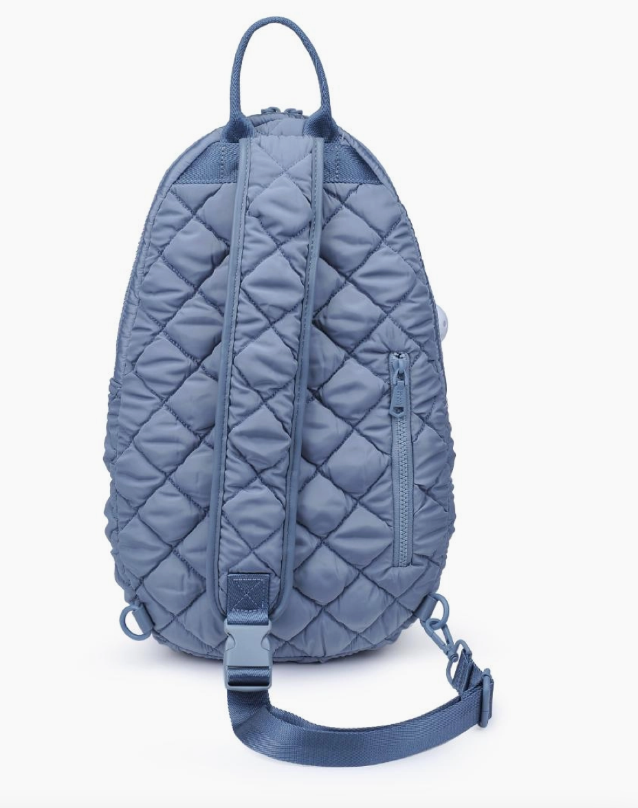 Match Point - Quilted Puffer Pickleball & Paddle Tennis Sling Backpack - NY Gift Boutique