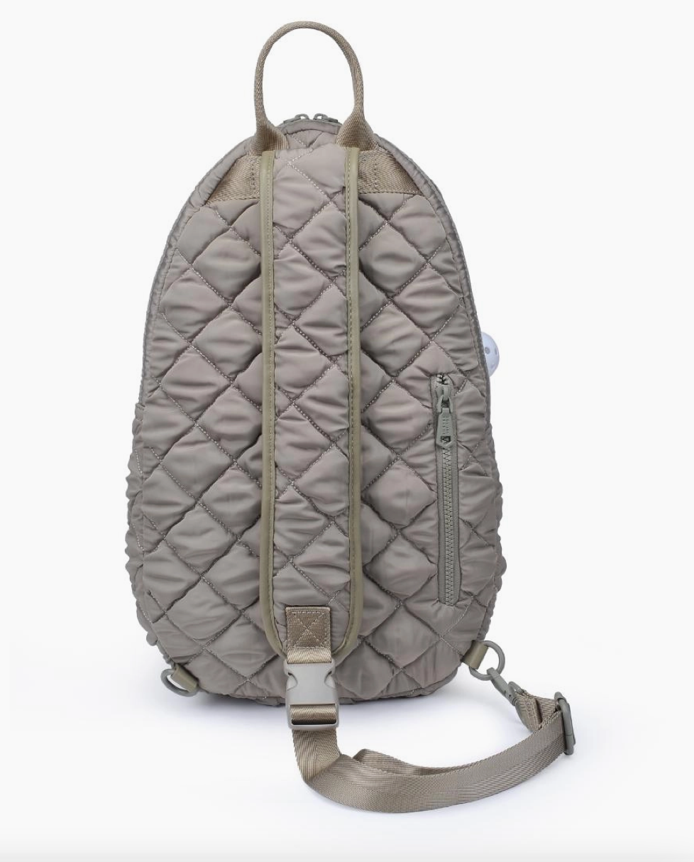 Match Point - Quilted Puffer Pickleball & Paddle Tennis Sling Backpack - NY Gift Boutique