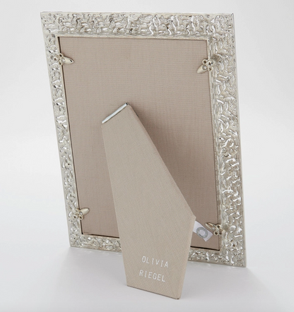 Olivia Riegel Silver Florence Frame 5x7 | Luxury Crystal Gift