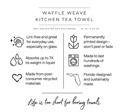 Western Boot USA 250 Waffle Weave Towel