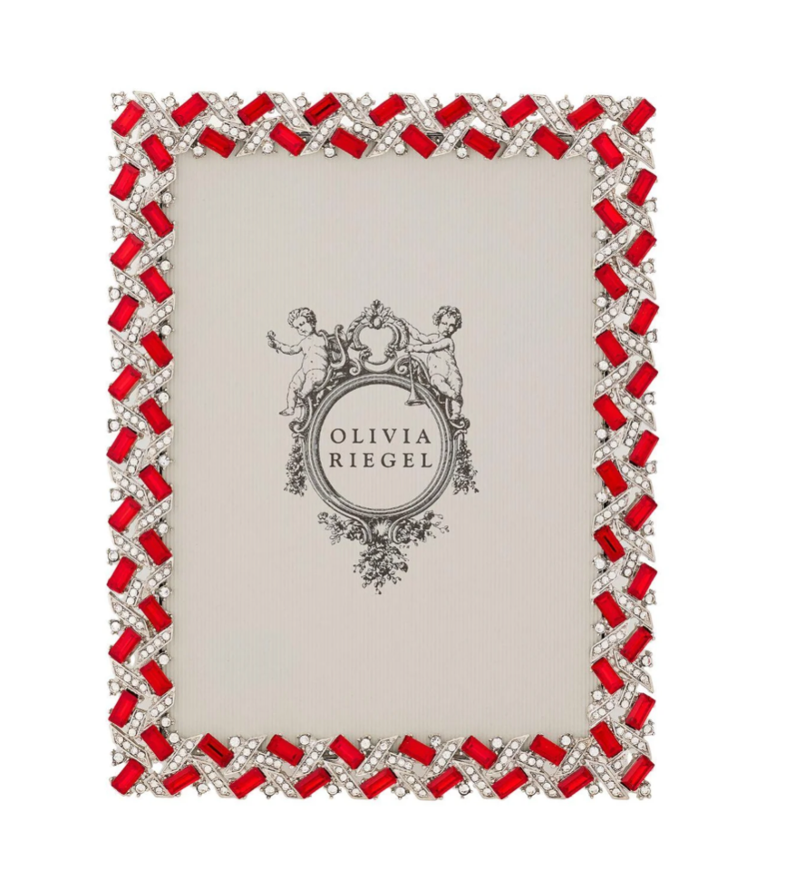 Silver Hamilton 5" x 7" Picture Frame by Olivia Riegel - NY Gift Boutique