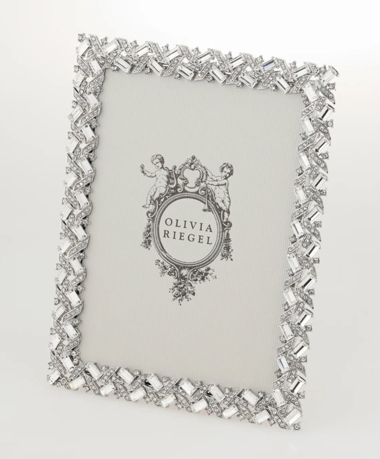 Silver Hamilton 5" x 7" Picture Frame by Olivia Riegel - NY Gift Boutique