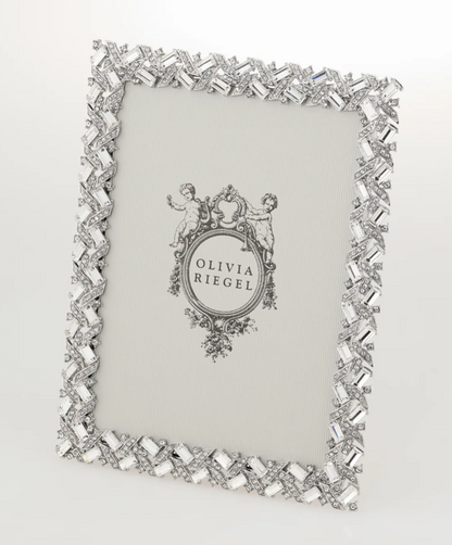 Silver Hamilton 5" x 7" Picture Frame by Olivia Riegel - NY Gift Boutique
