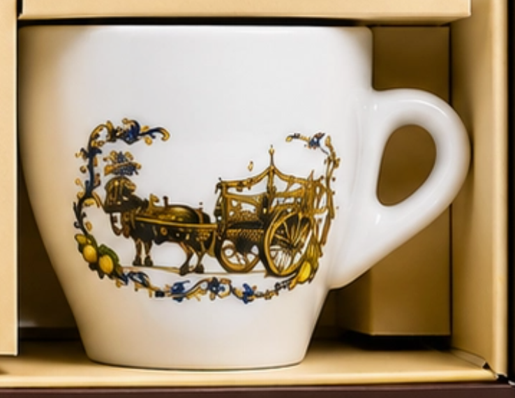 Sicily Collection 2.75oz. Porcelain Espresso Set of 6 Cup & Saucers