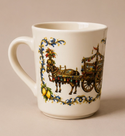Carretto Siciliano - Sicilian Horse Cart Ceramic 8oz Mug