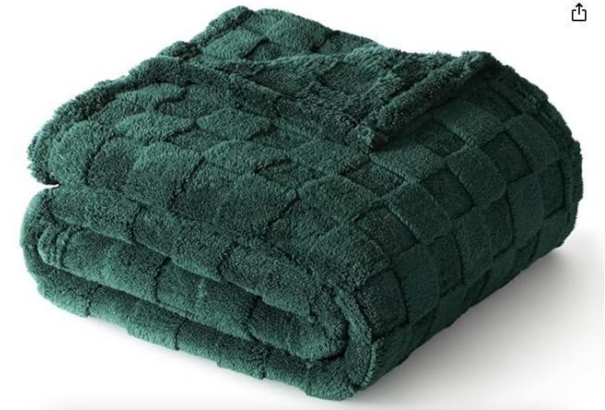 Checkered Personalized Fleece Throw Blanket
