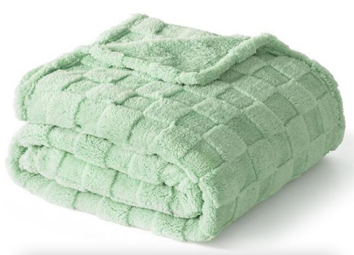 Checkered Personalized Fleece Throw Blanket