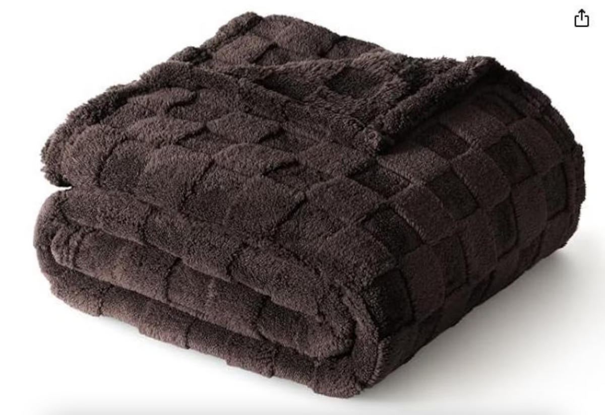 Checkered Personalized Fleece Throw Blanket