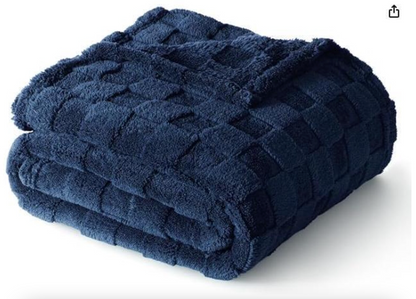 Checkered Personalized Fleece Throw Blanket
