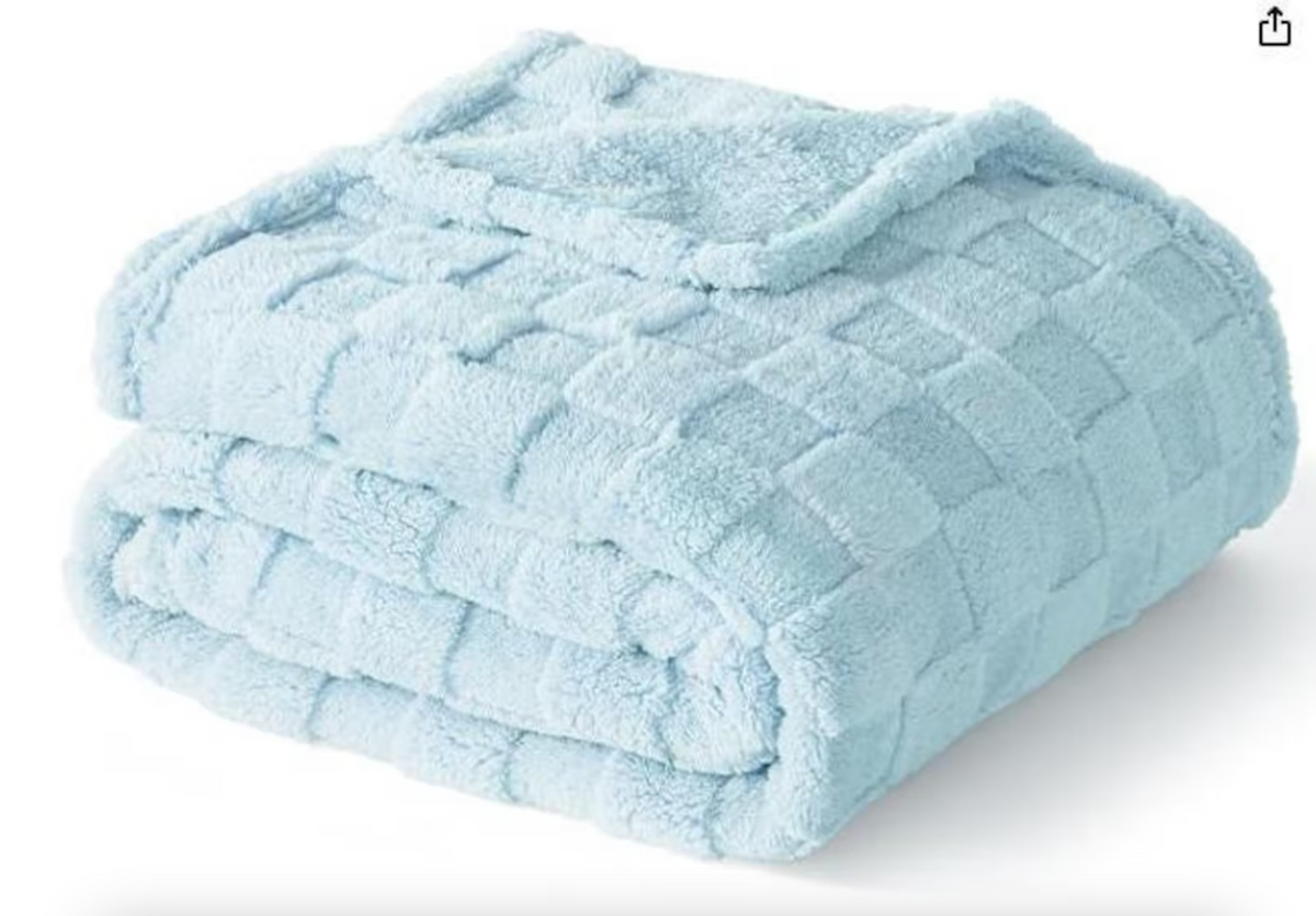 Checkered Personalized Fleece Throw Blanket