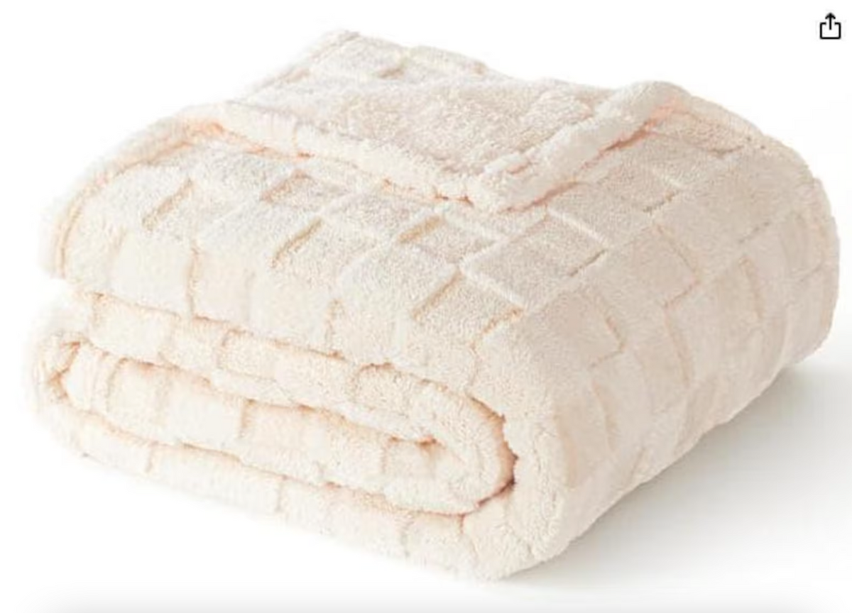 Checkered Personalized Fleece Throw Blanket