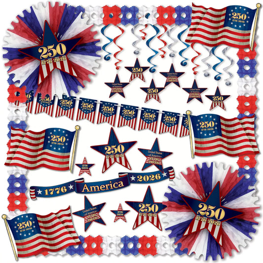 Semiquincentennial of America Decorating Kit, 30 Pcs - PRE-ORDER