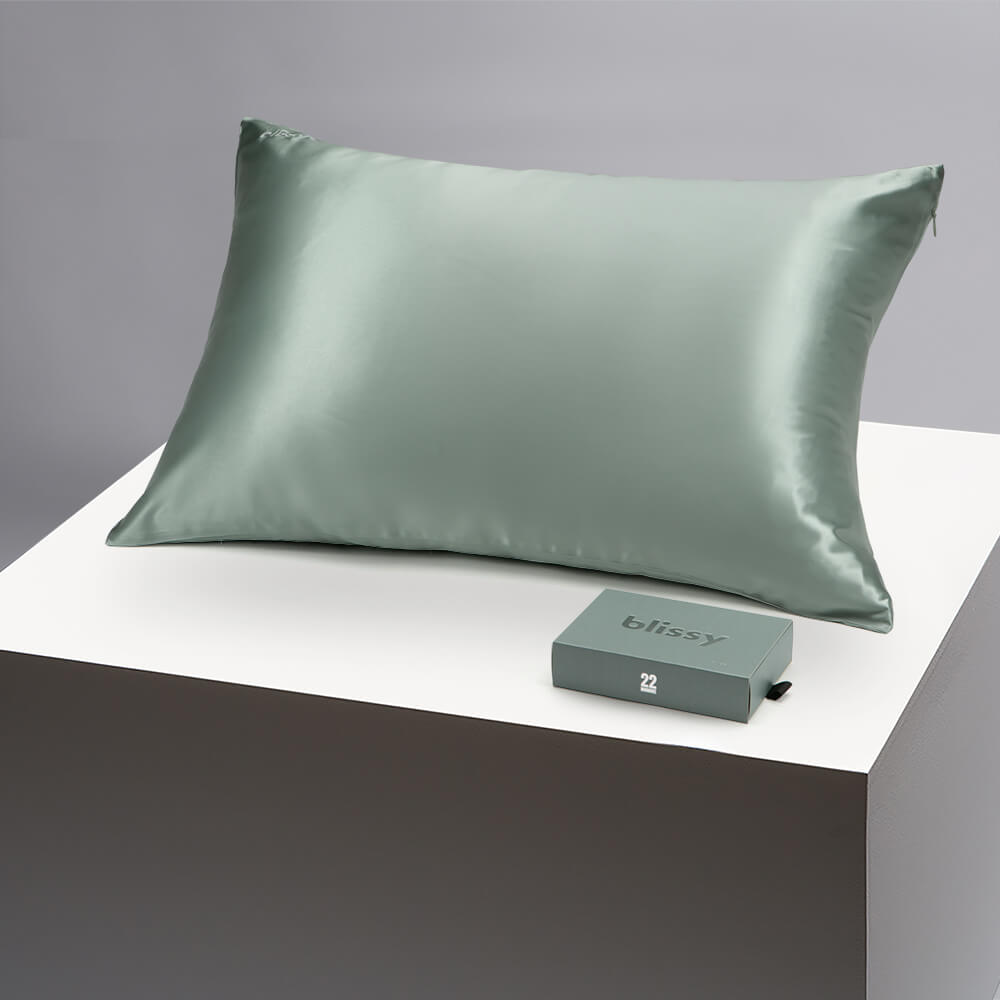 Silk Pillowcase - Matcha Green