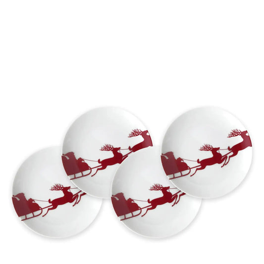 Sleigh Small Plates, Set of 4