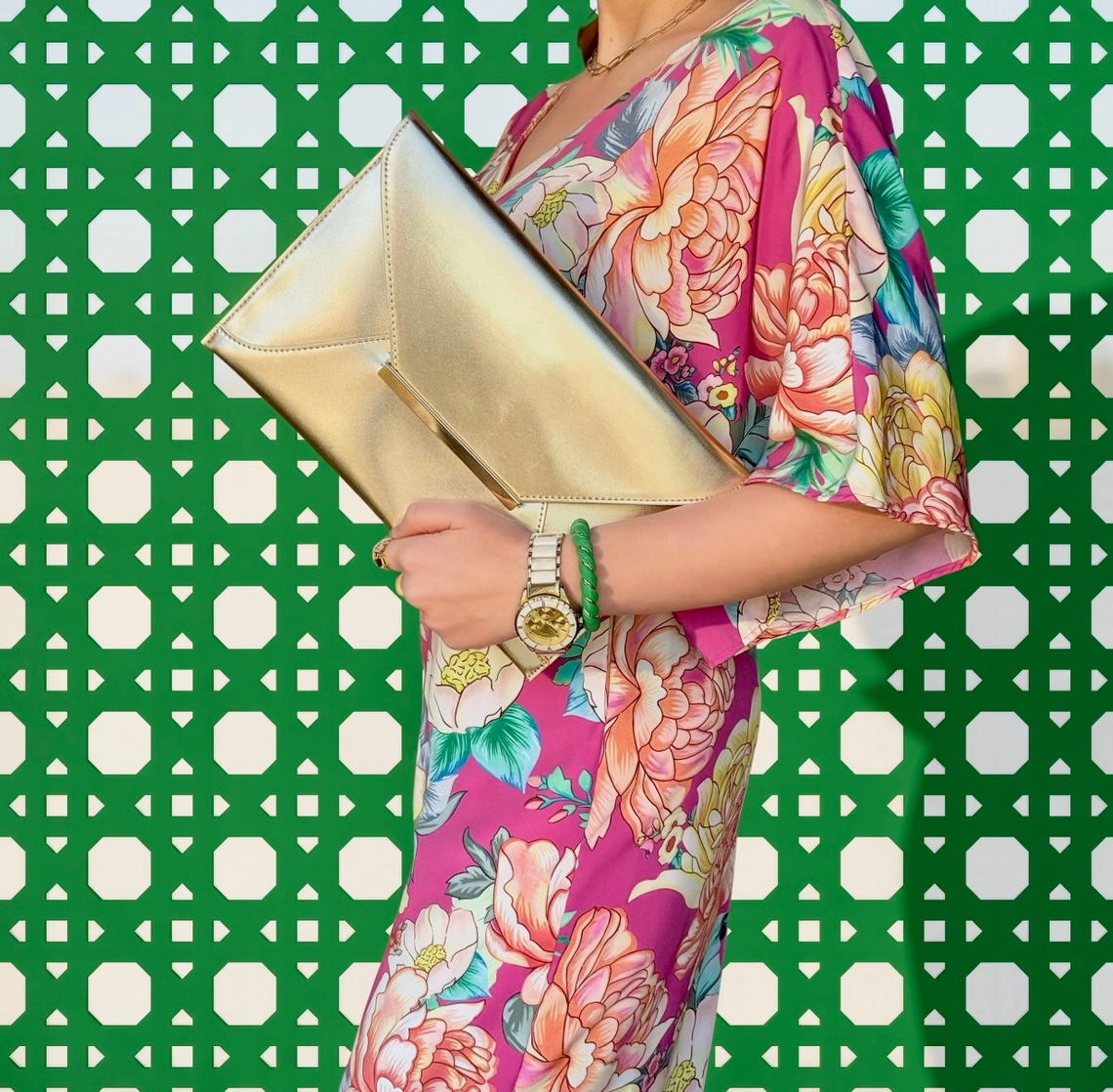 Society Clutch- Gold - NY Gift Boutique