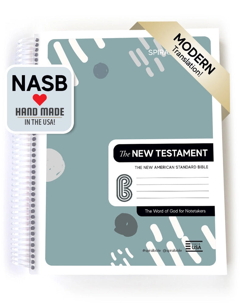 Notebook with NASB branding and design on a white background