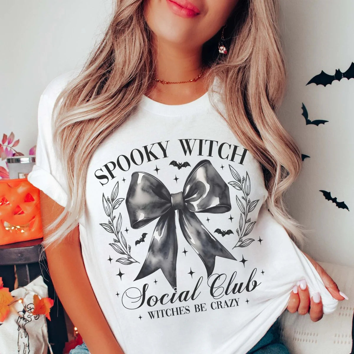 Spooky Witch Social Club Graphic T-Shirt