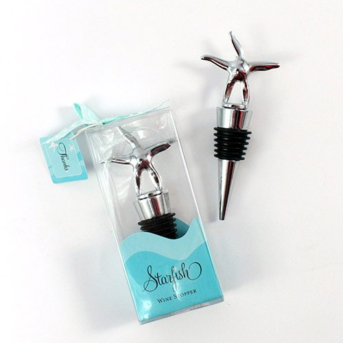 Starfish Silver Wine Stopper