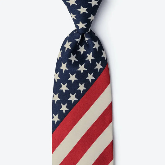 Stars & Stripes American Flag Necktie - NY Gift Boutique