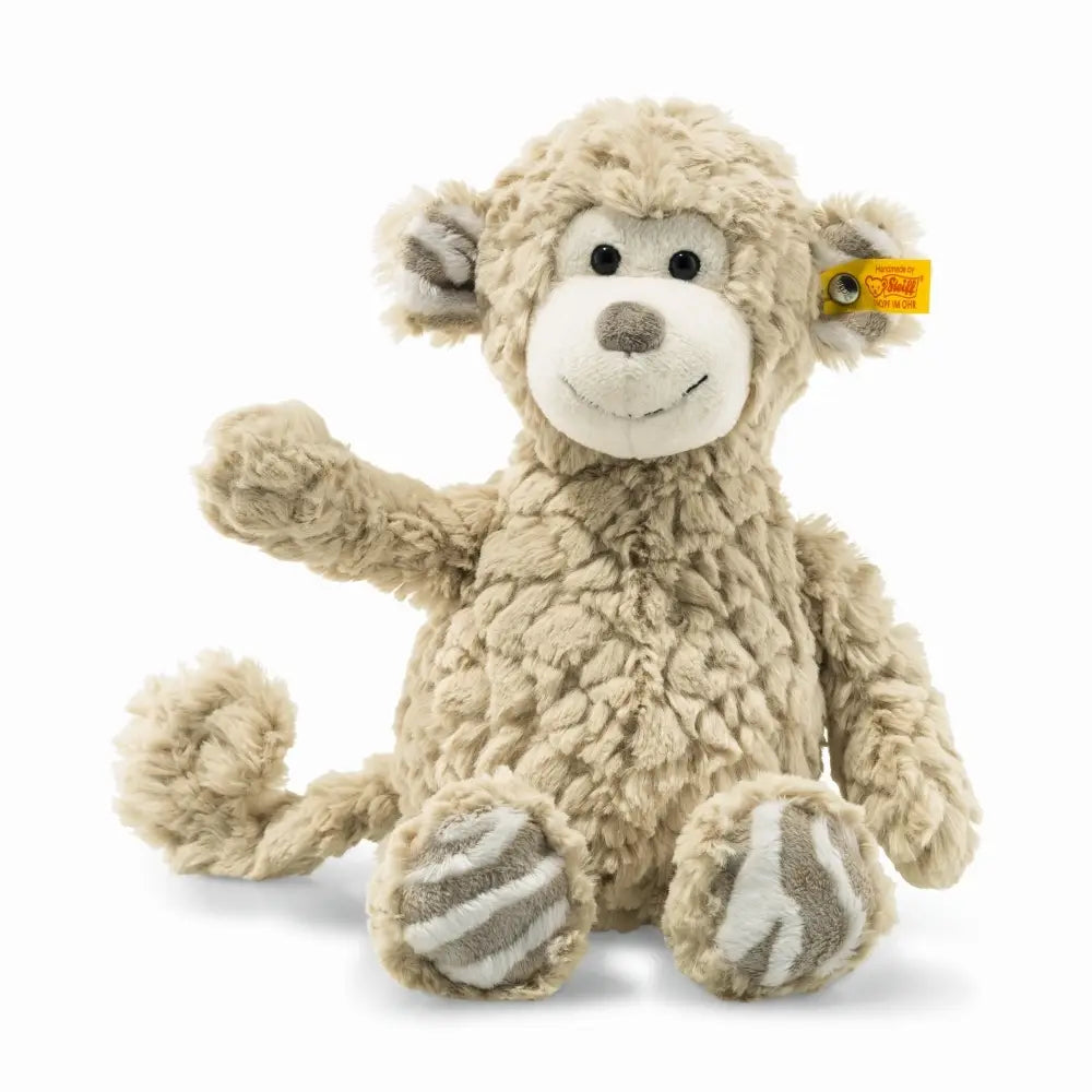 Steiff Bingo Monkey Stuffed Plush Toy, 12 In