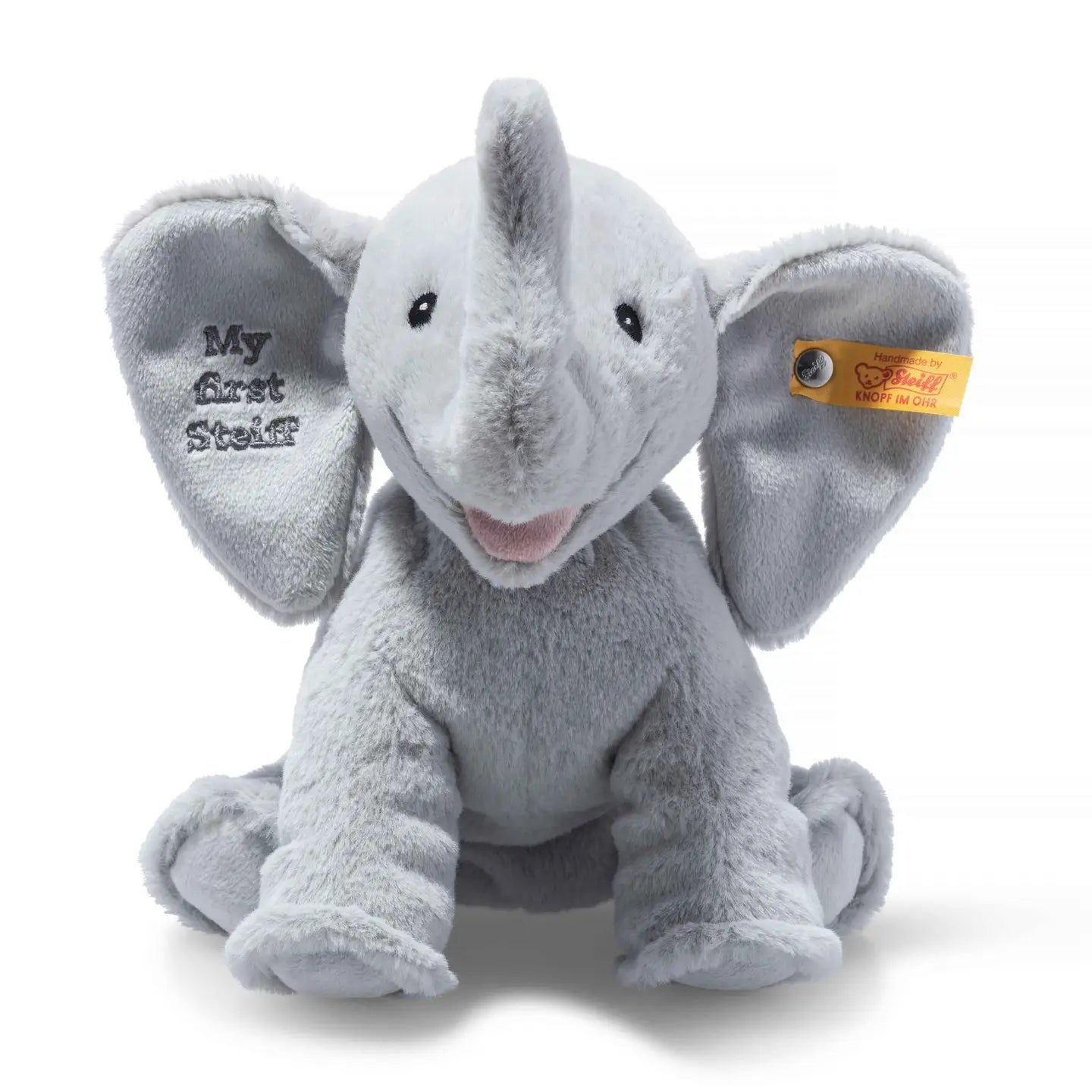 Steiff Ellie Elephant Plush Baby Toy, 9 Inches