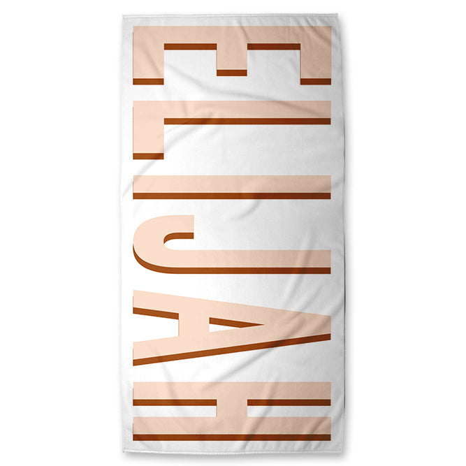 Personalized Shadow Block Beach Towels