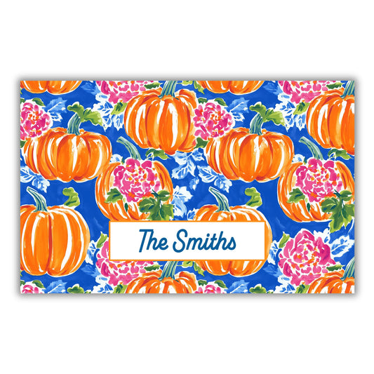 Thanksgiving Pumpkins Door Mat