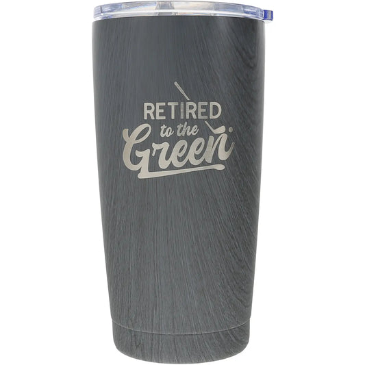 The Green - 20 oz Wood Finish Stainless Steel Travel Tumbler