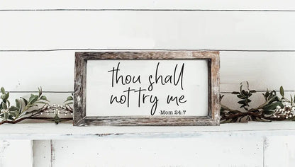 Paulownia Wood Framed Funny Sign - Assorted Designs