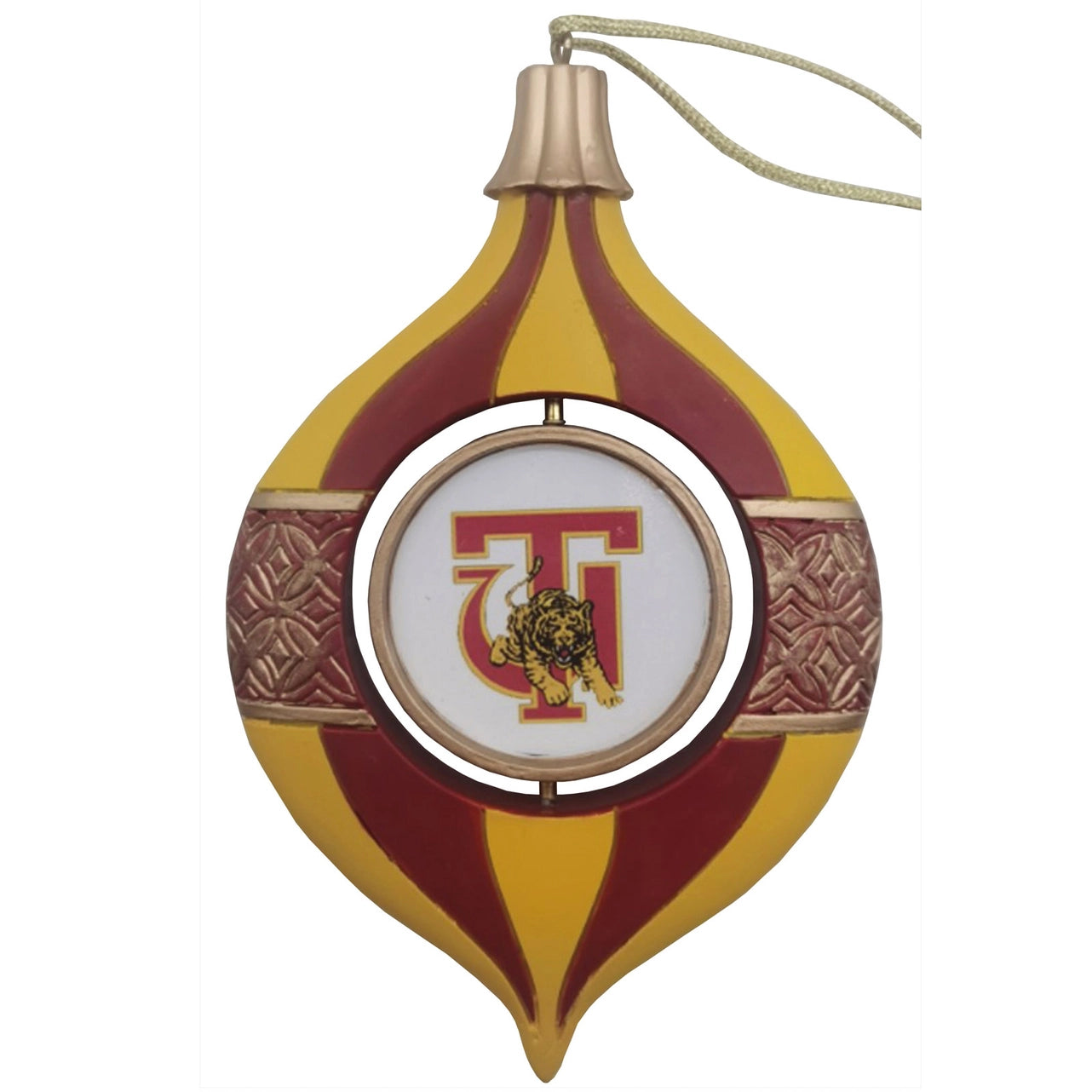 Tuskegee 5.5" Spinning Bulb Holiday Ornament