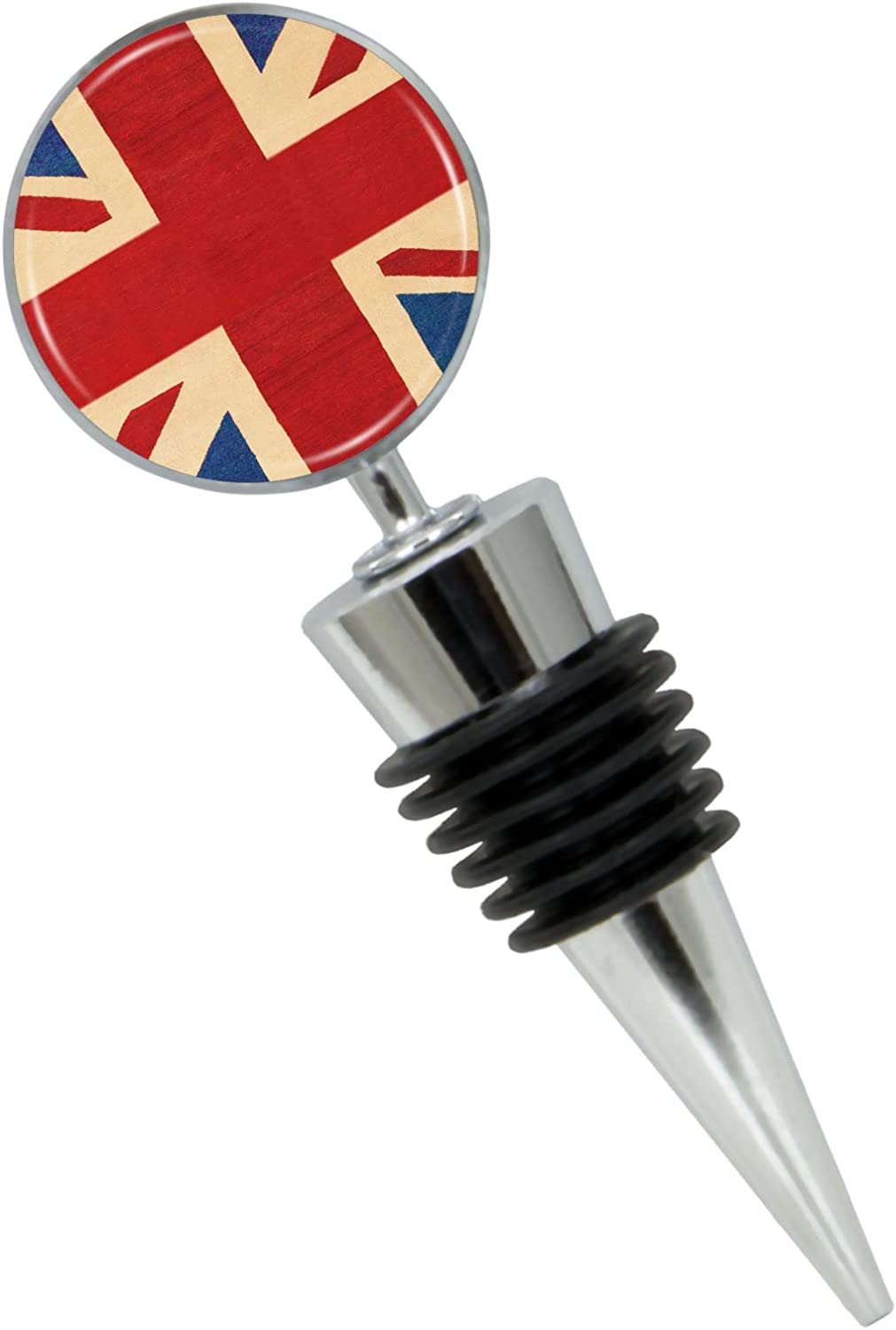 Union Jack Wine Bottle Stopper in Gift Box