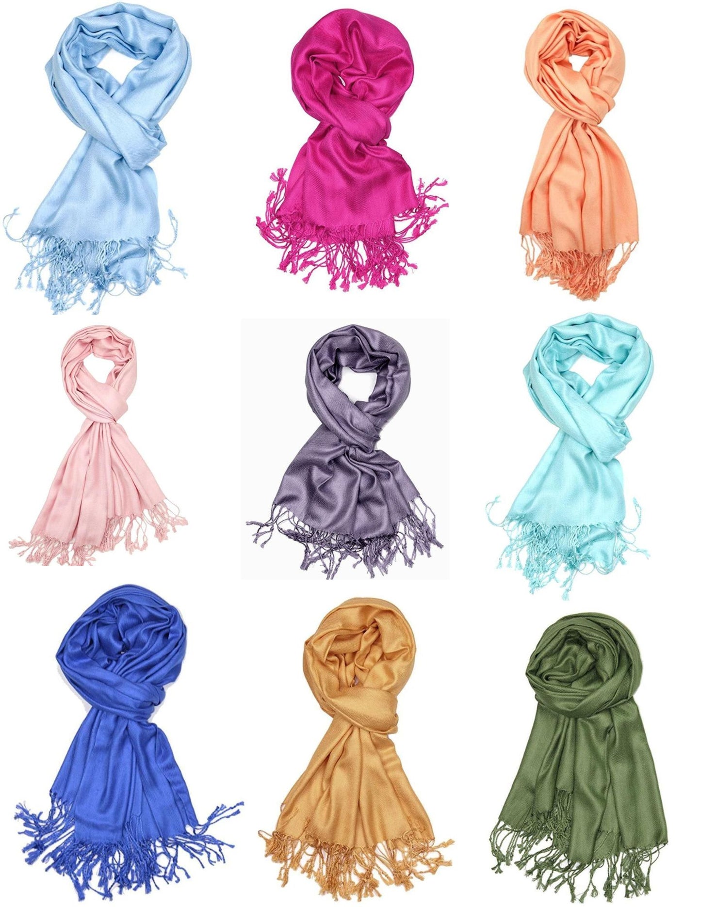 Pashmina Solid Color Shawl Scarf