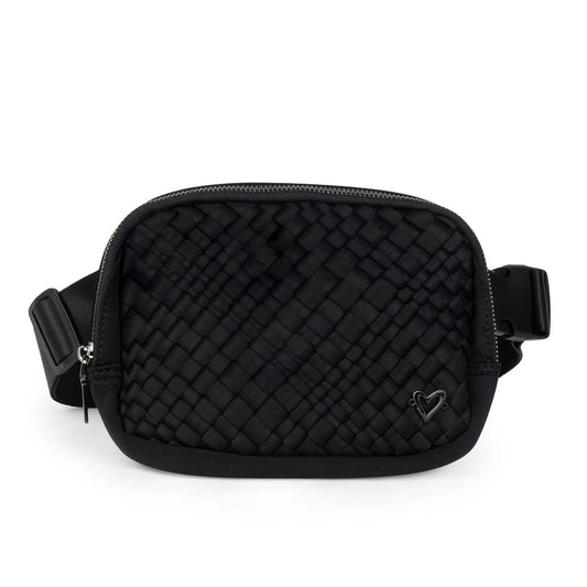 Vaughan Woven Belt/Crossbody Bag - Black