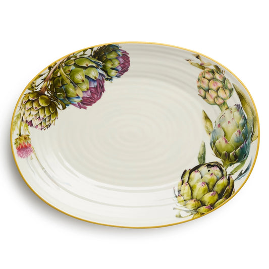 Verdura Ceramic Oval Platter 16in X 11.5in