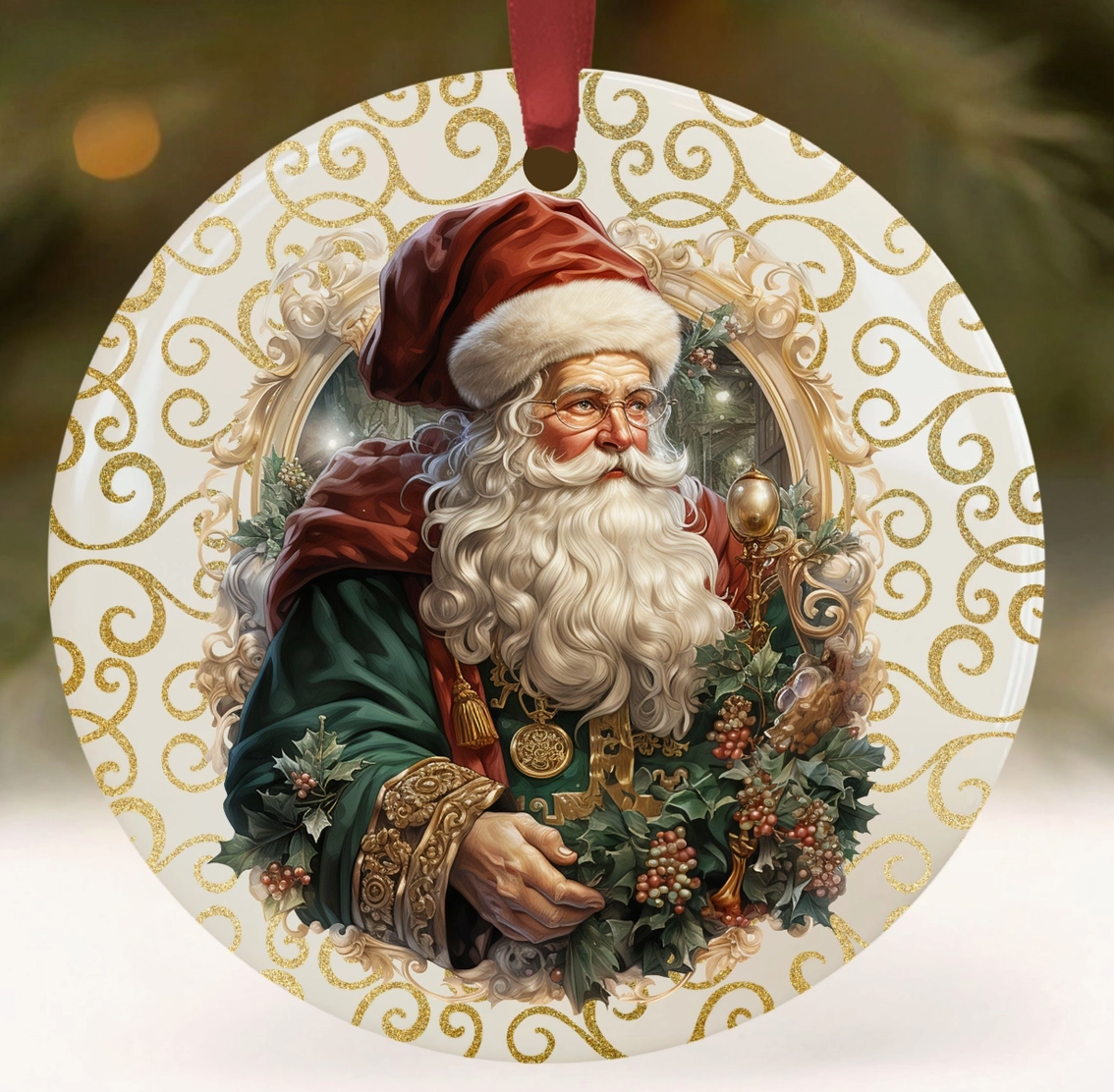 Vintage Old World Santa Christmas Ornament