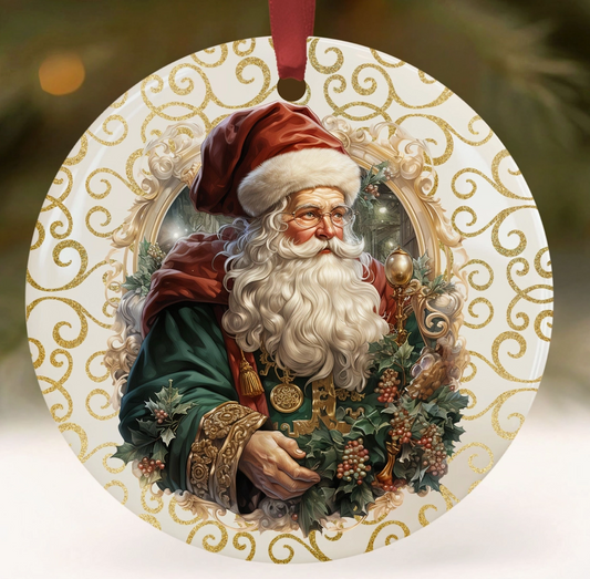 Vintage Old World Santa Christmas Ornament