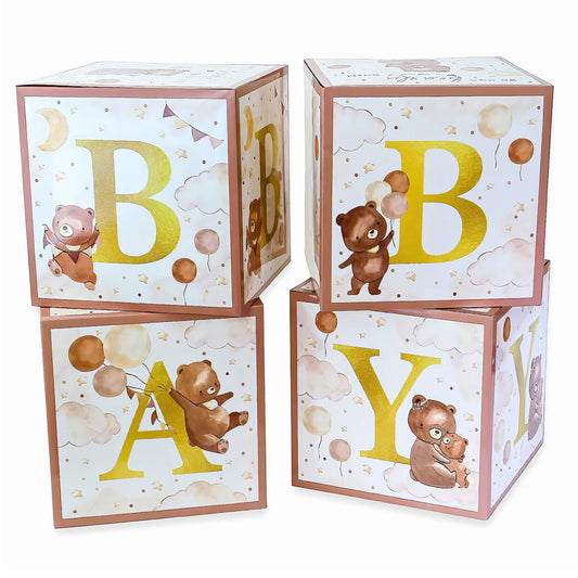 We Can Bearly Wait Baby Block Boxes