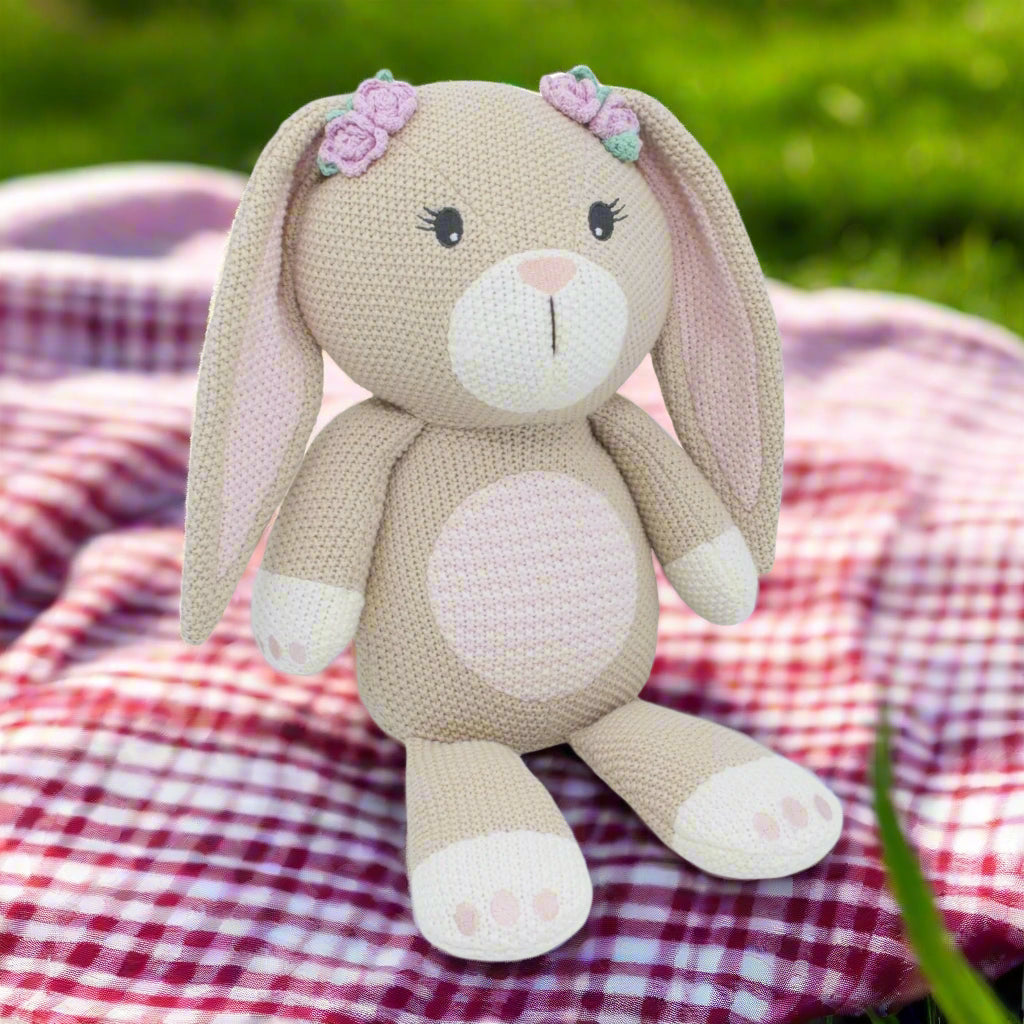 Whimsical Knit Toy - Belle Bunny