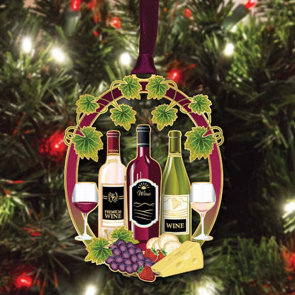 Winery Brass Ornament