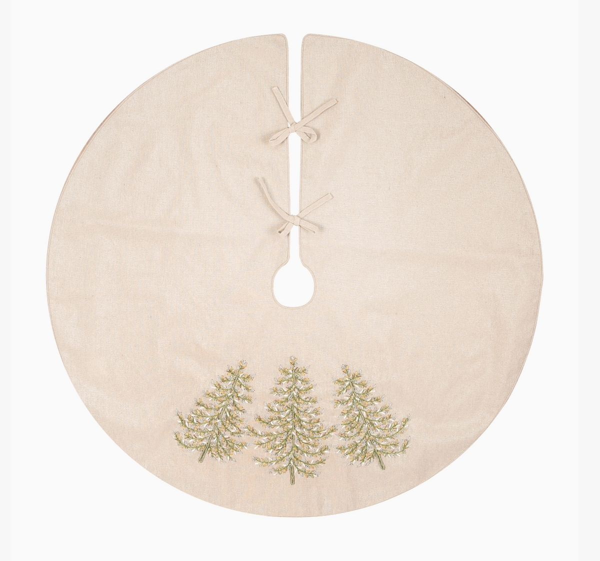 Christmas Winter Garden Embroidered Tree Skirt – 42 Inch - NY Gift Boutique