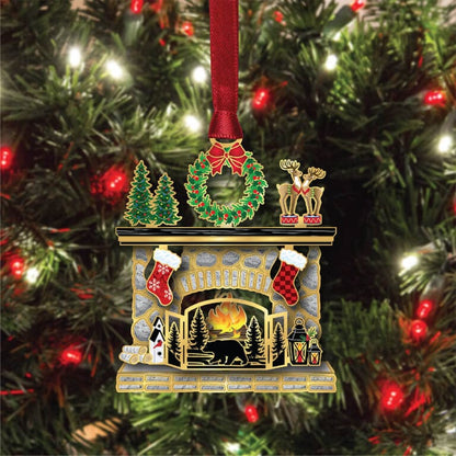 Woodland Fireplace Brass Ornament