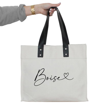 Custom City Watercolor Market Tote - NY Gift Boutique
