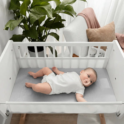 Comfy Cubs Muslin Bassinet Sheet, 2-Pack 100% Soft Cotton